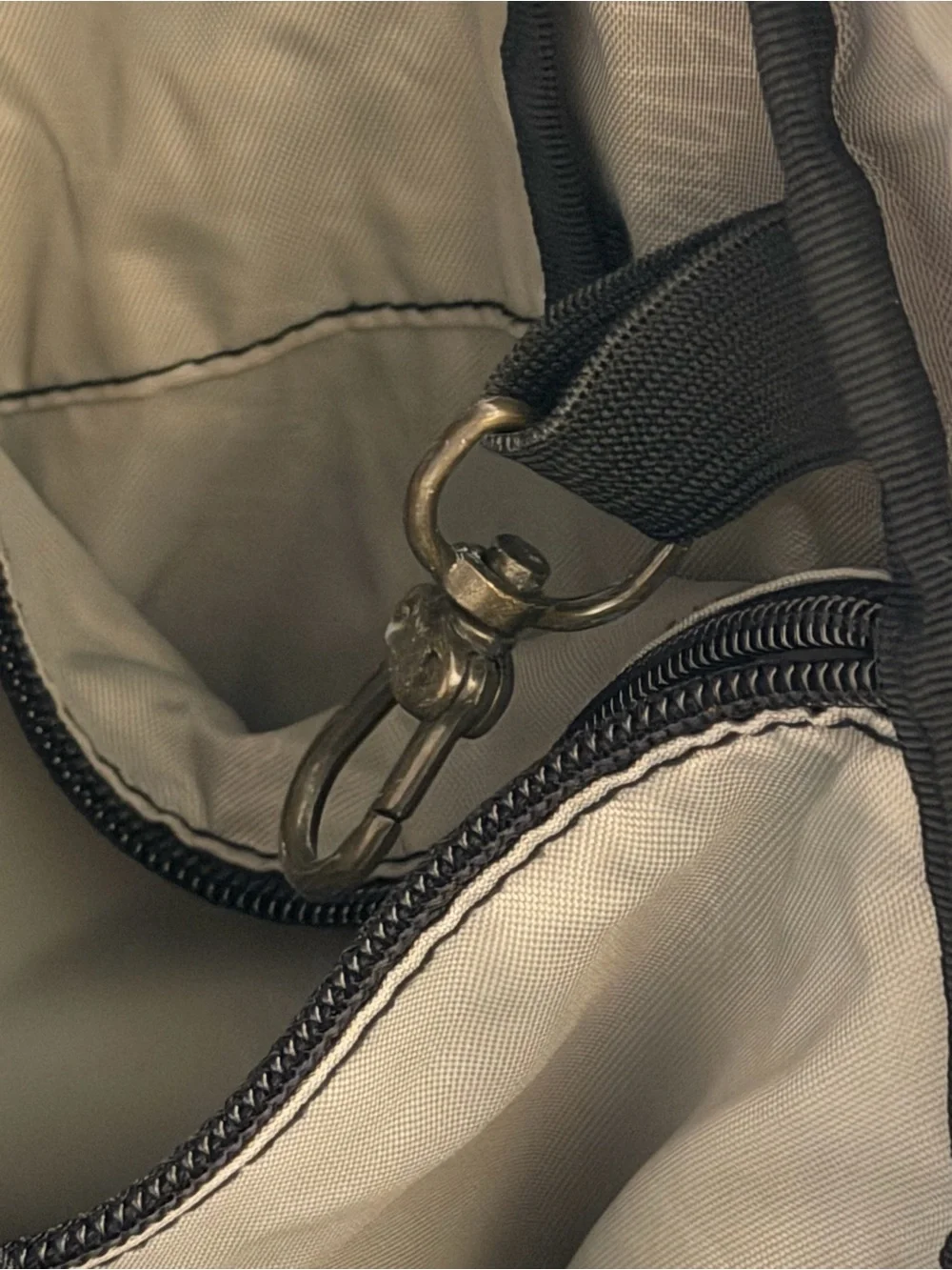 Ameribag Brown Sling Messenger with Front Zipper Pocket